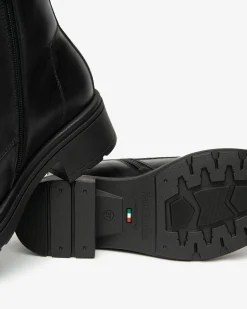 Nero Giardini Anfibi Donna in Pelle Nero Best
