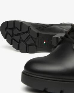 Nero Giardini Anfibi Donna in Pelle Nero Best