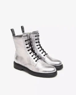 Nero Giardini Anfibi Donna in Pelle New