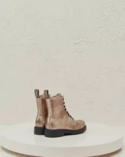 Nero Giardini Anfibi Donna in Pelle New