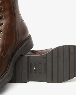 Nero Giardini Anfibi Donna in Pelle T. Di Moro Sale