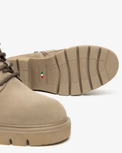 Nero Giardini Anfibi Donna in Suede Beige Outlet