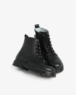 Nero Giardini Anfibi Junior da Bambina in Pelle Nero Best