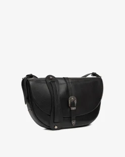 Nero Giardini Borsa a Tracolla da Donna in Pelle Nero Discount