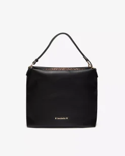 Nero Giardini Borsa Hobo da Donna in Materiale Tecnico Nero Hot