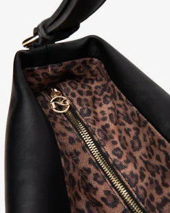Nero Giardini Borsa Hobo da Donna in Materiale Tecnico Nero Hot