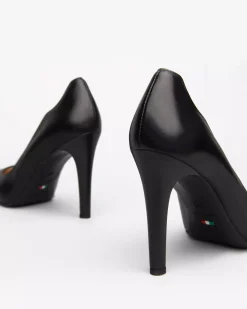 Nero Giardini Décolleté Donna in Pelle Nero Clearance