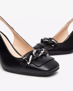 Nero Giardini Décolleté Donna in Pelle Nero Best
