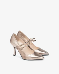 Nero Giardini Décolleté Donna in Pelle Oro Online
