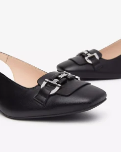 Nero Giardini Décolleté Donna in Pelle Nero Discount