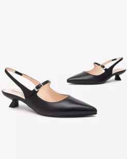 Nero Giardini Décolleté Donna in Pelle Nero Clearance