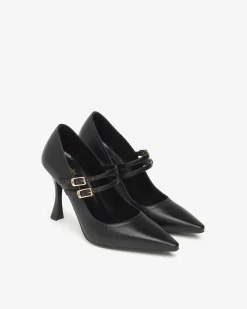 Nero Giardini Décolleté Donna in Pelle Nero Outlet