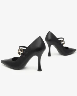 Nero Giardini Décolleté Donna in Pelle Nero Outlet