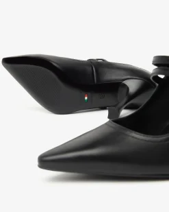 Nero Giardini Décolleté Donna in Pelle Nero Outlet