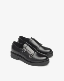 Nero Giardini Derby Donna in Pelle Nero Sale