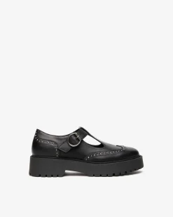 Nero Giardini Mary Jane Donna in Pelle Nero Online