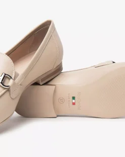 Nero Giardini Mocassini Donna in Pelle Beige Online