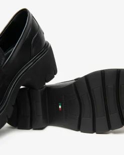Nero Giardini Mocassini Donna in Pelle Nero