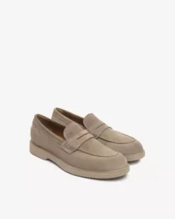 Nero Giardini Mocassini Uomo in Camoscio Sale