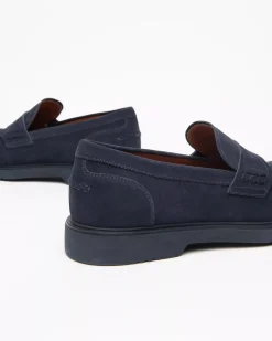 Nero Giardini Mocassini Uomo in Camoscio Sale