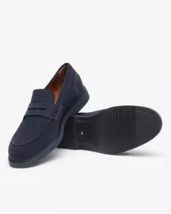 Nero Giardini Mocassini Uomo in Camoscio Sale