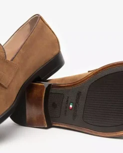 Nero Giardini Mocassini Uomo in Camoscio Clearance
