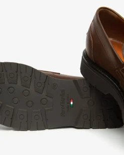 Nero Giardini Mocassini Uomo in Pelle T. Di Moro Discount