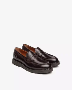 Nero Giardini Mocassini Uomo in Pelle New
