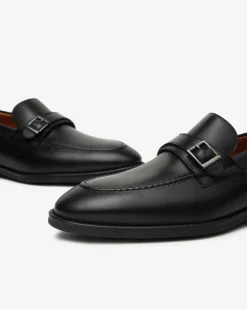 Nero Giardini Mocassini Uomo in Pelle Nero Discount