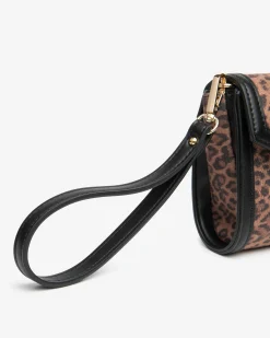 Nero Giardini Pochette da Donna in Materiale Tecnico Marrone Online
