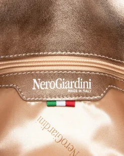 Nero Giardini Pochette da Donna in Pelle Oro Online