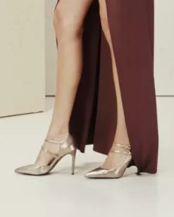 Nero Giardini Pochette da Donna in Pelle Oro Online