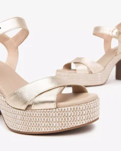 Nero Giardini Sandali Donna in Pelle Platino Best