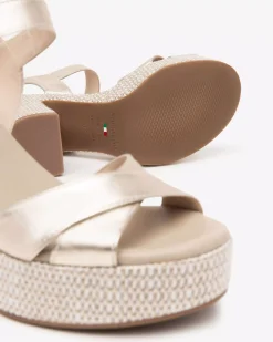 Nero Giardini Sandali Donna in Pelle Platino Best