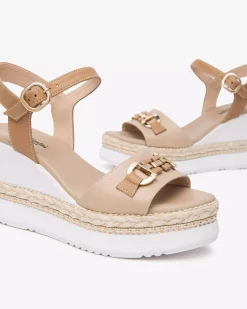 Nero Giardini Sandali Donna in Pelle New