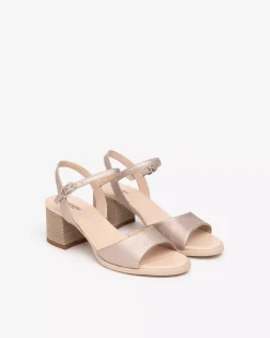 Nero Giardini Sandali Donna in Pelle Oro New