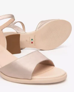 Nero Giardini Sandali Donna in Pelle Oro New