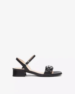 Nero Giardini Sandali Donna in Pelle Nero Clearance