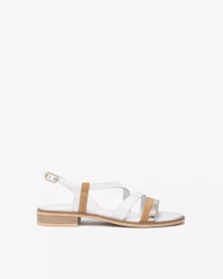 Nero Giardini Sandali Donna in Pelle e Materiale Tecnico Bianco Best