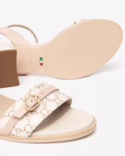Nero Giardini Sandali Donna in Pelle e Materiale Tecnico New