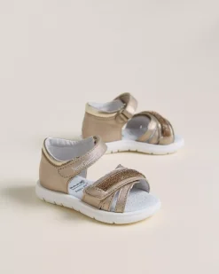 Nero Giardini Sandali Junior da Bambina in Pelle e Materiale Tecnico Discount