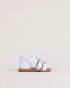 Nero Giardini Sandali Junior da Bambina in Pelle Bianco New