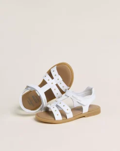 Nero Giardini Sandali Junior da Bambina in Pelle Bianco Online