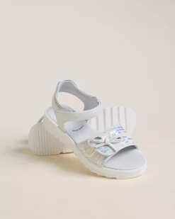 Nero Giardini Sandali Teen da Ragazza in Materiale Tecnico e Tessuto Outlet
