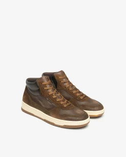 Nero Giardini Sneakers Alta Uomo in Pelle e Camoscio Best