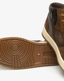Nero Giardini Sneakers Alta Uomo in Pelle e Camoscio Best