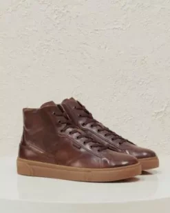 Nero Giardini Sneakers Alta Uomo in Pelle T. Di Moro