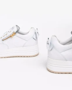 Nero Giardini Sneakers Donna in Pelle Bianco Hot