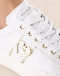 Nero Giardini Sneakers Donna in Pelle Bianco Hot
