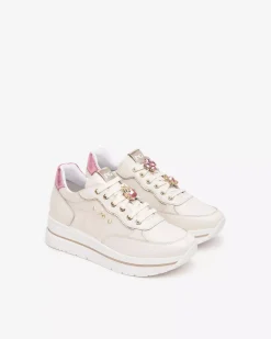 Nero Giardini Sneakers Donna in Pelle e Materiale Tecnico Discount